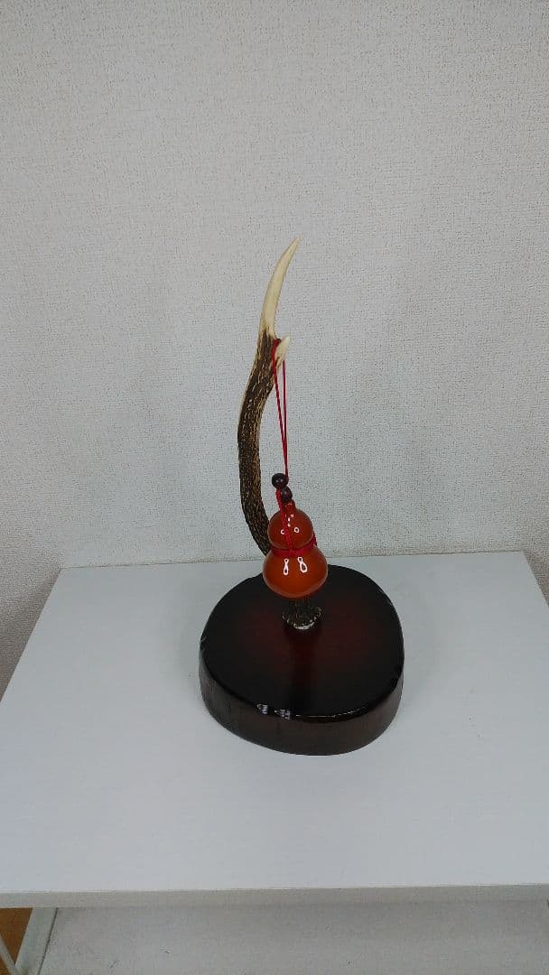鹿の片角　ひょうたん付き