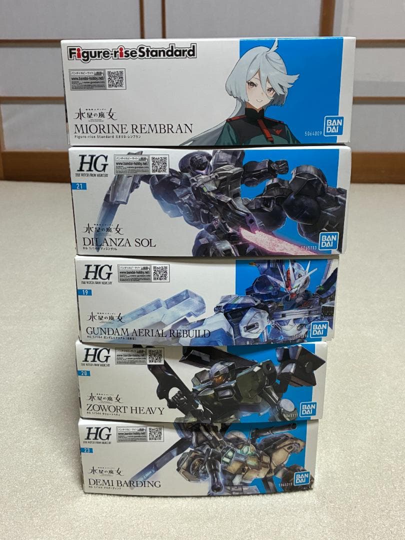 【ガンプラセット】機動戦士ガンダム水星の魔女　HGシリーズ　5個セット