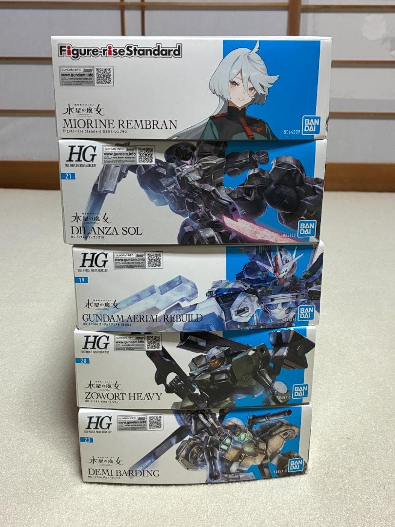 【ガンプラセット】機動戦士ガンダム水星の魔女　HGシリーズ　5個セット