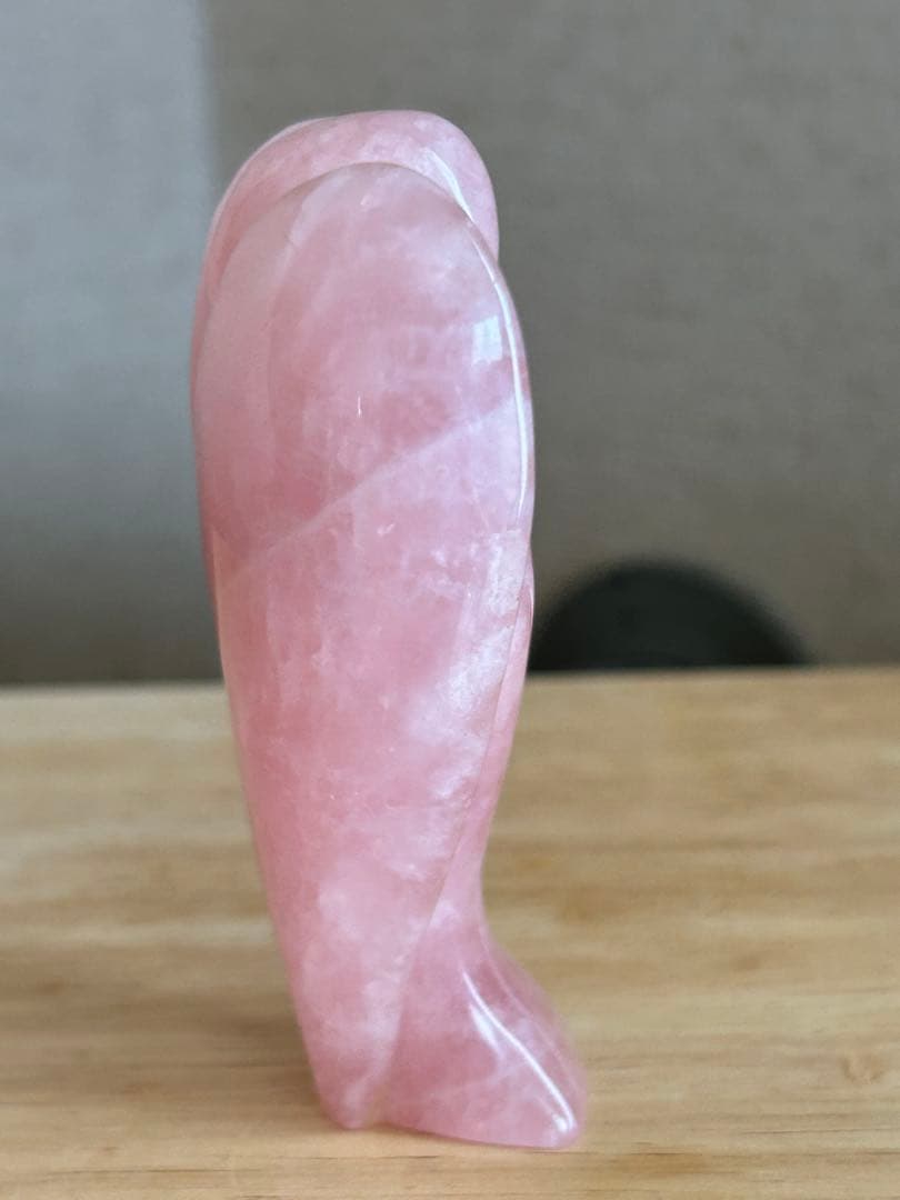 高品質【天然石】ローズクォーツ 天使 エンジェル 置物 彫物❣️