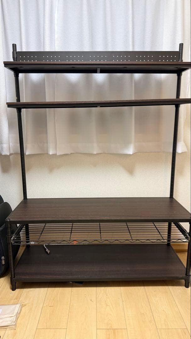 ルミナス ノワール テレビラック 壁面収納ラック スチールラック テレビボード