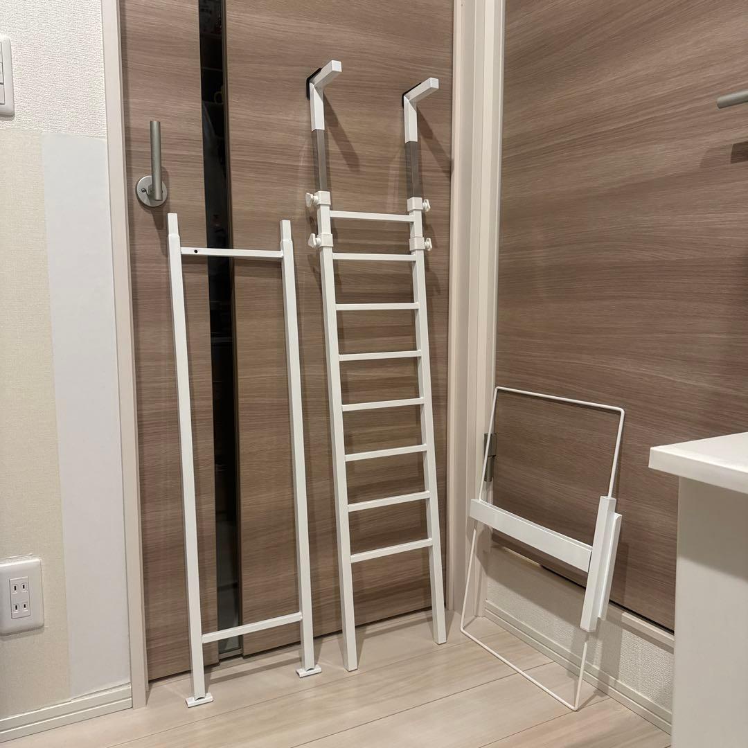 みかんさま専用】ニトリ 突っ張り式ランドリーラック ホワイト - メルカリ