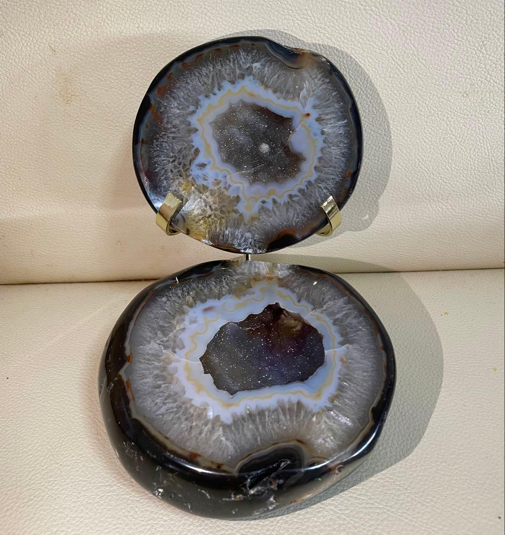 トレジャー瑪瑙 ドゥルージーアゲート 聚宝盆 約1.8キロ シュガー 浄化 幸運