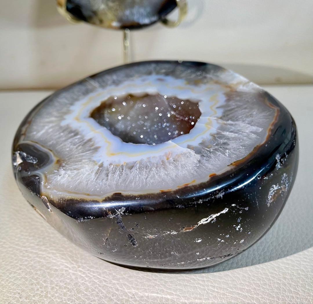 トレジャー瑪瑙 ドゥルージーアゲート 聚宝盆 約1.8キロ シュガー 浄化 幸運