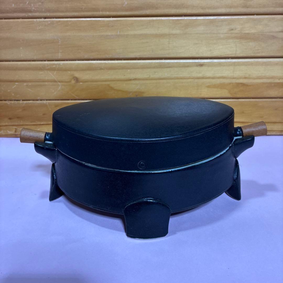 茶道具 喰籠 菓子器 蓋付き 陶芸品 脚付き 水色釉薬 - メルカリ