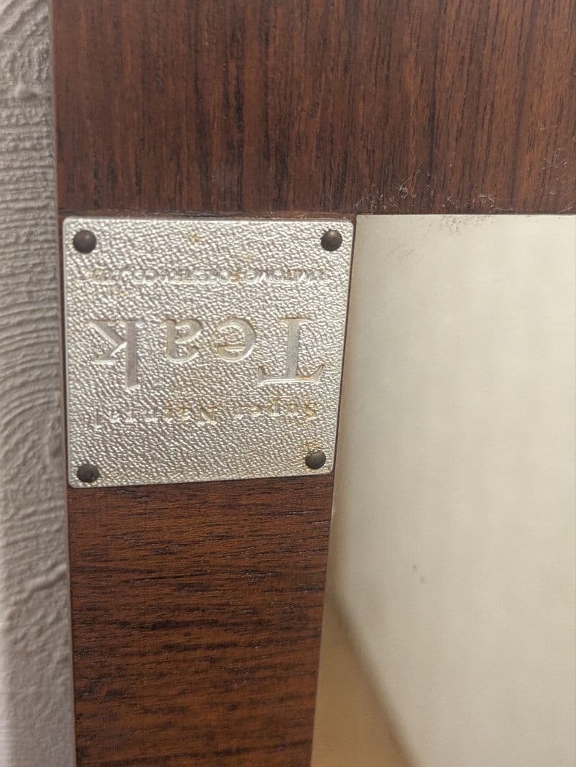 TEAK スタンドミラー ブラウン