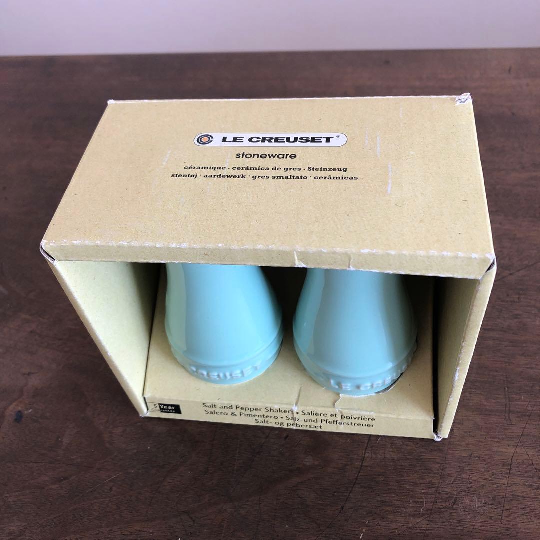 値下げ (未使用品) LE CREUSET 塩・胡椒入れ ミントグリーン - メルカリ