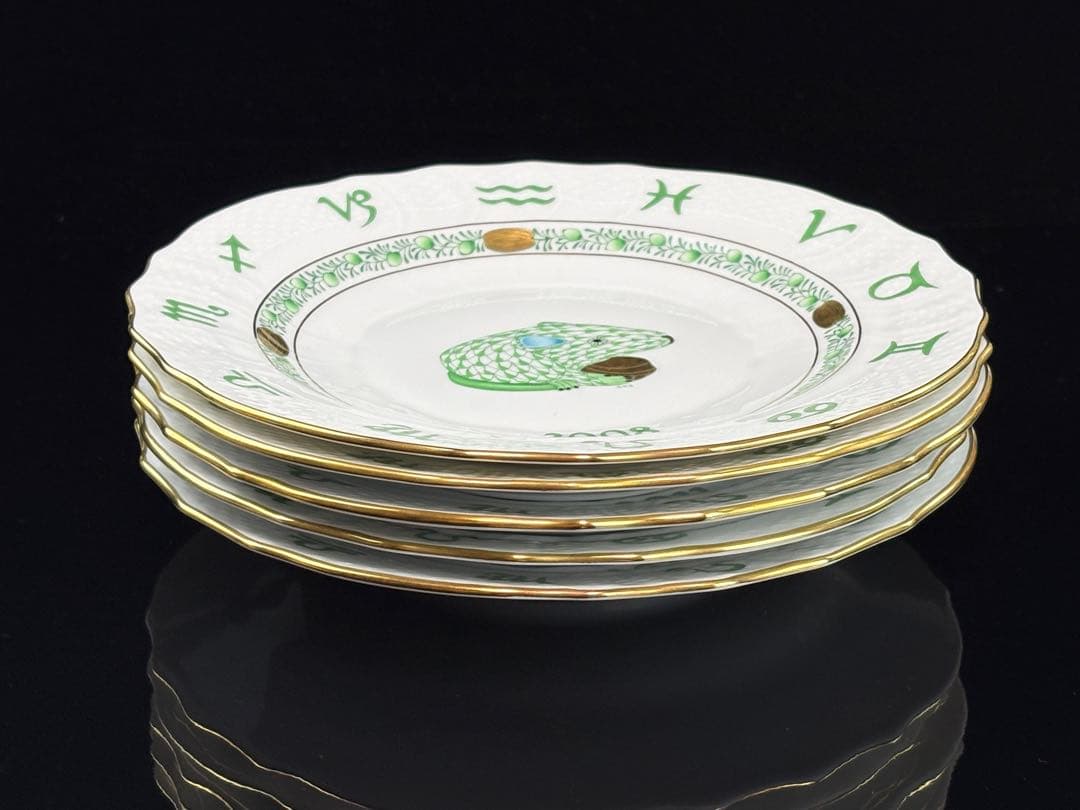 HEREND ヘレンド イヤープレート 干支 飾り皿 5枚まとめR7112317