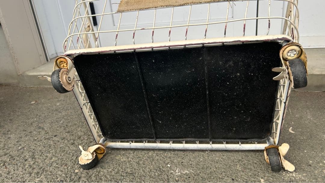 アンティークランドリーBOX インテリア キャスター