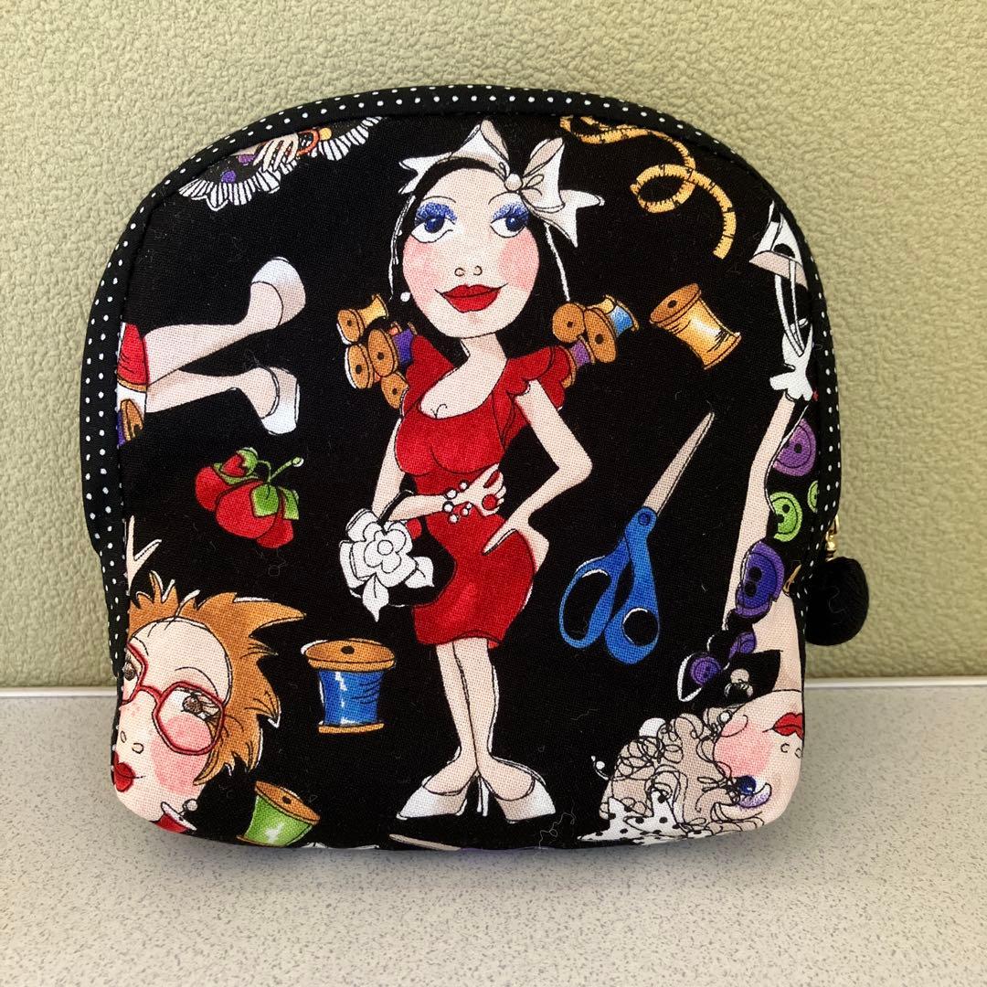 ハンドメイドポーチ ロラライハリス ソーイングレディ - メルカリ