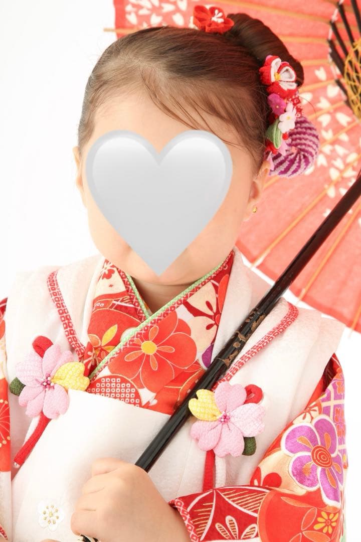 七五三 着物 3歳 祝い着・被布セット 正絹 女の子