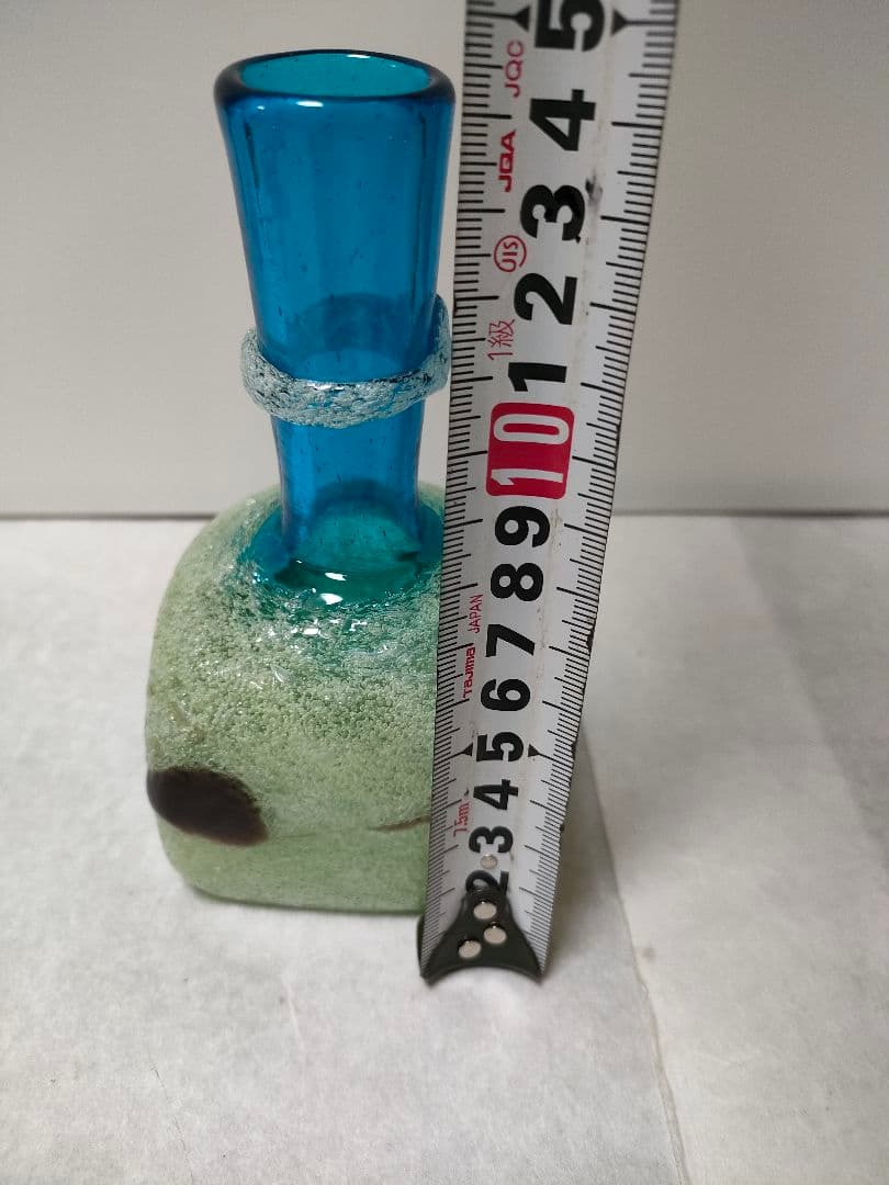 希少 名工 琉球ガラス 稲嶺盛吉さん 作品 一点物 フラワーベースにも 希少