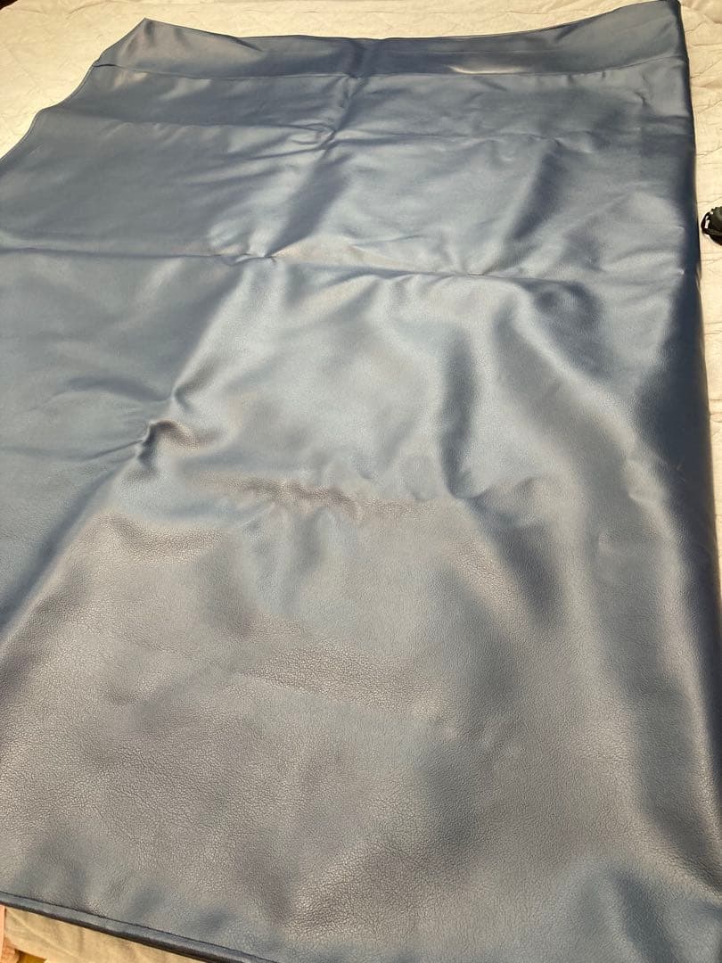 マットレスカバー　合成皮革シート　ダブルサイズ　ネイビーブルー　エステ用マット