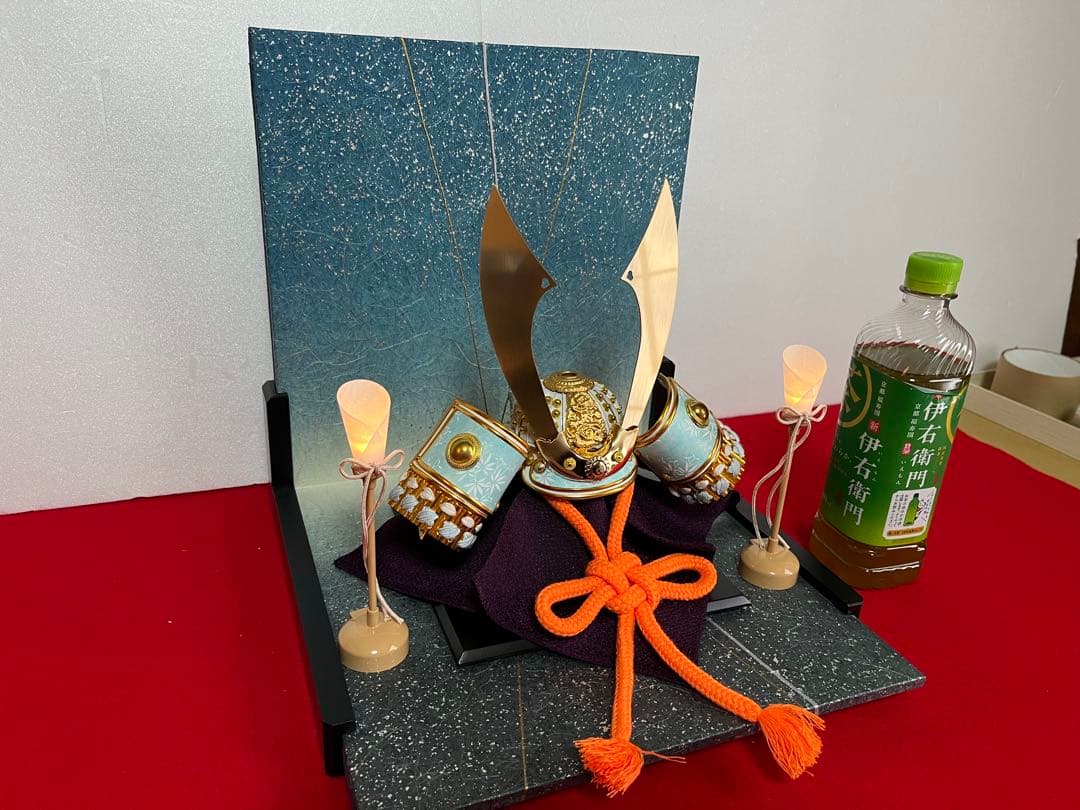 5号白鉢水色吹き返しの兜セット