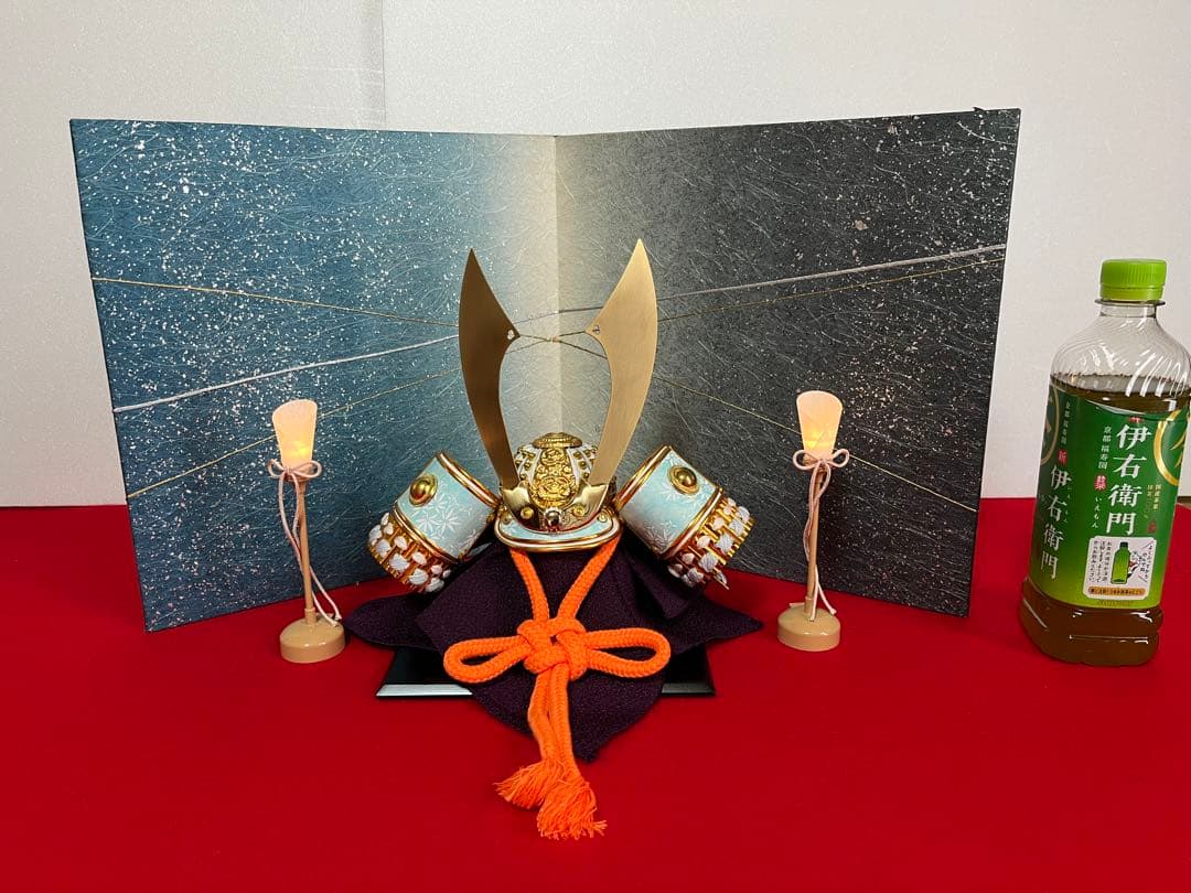 5号白鉢水色吹き返しの兜セット