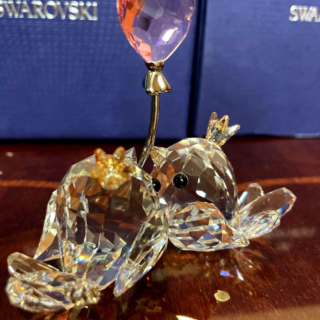 スワロフスキー　ラブバード置物