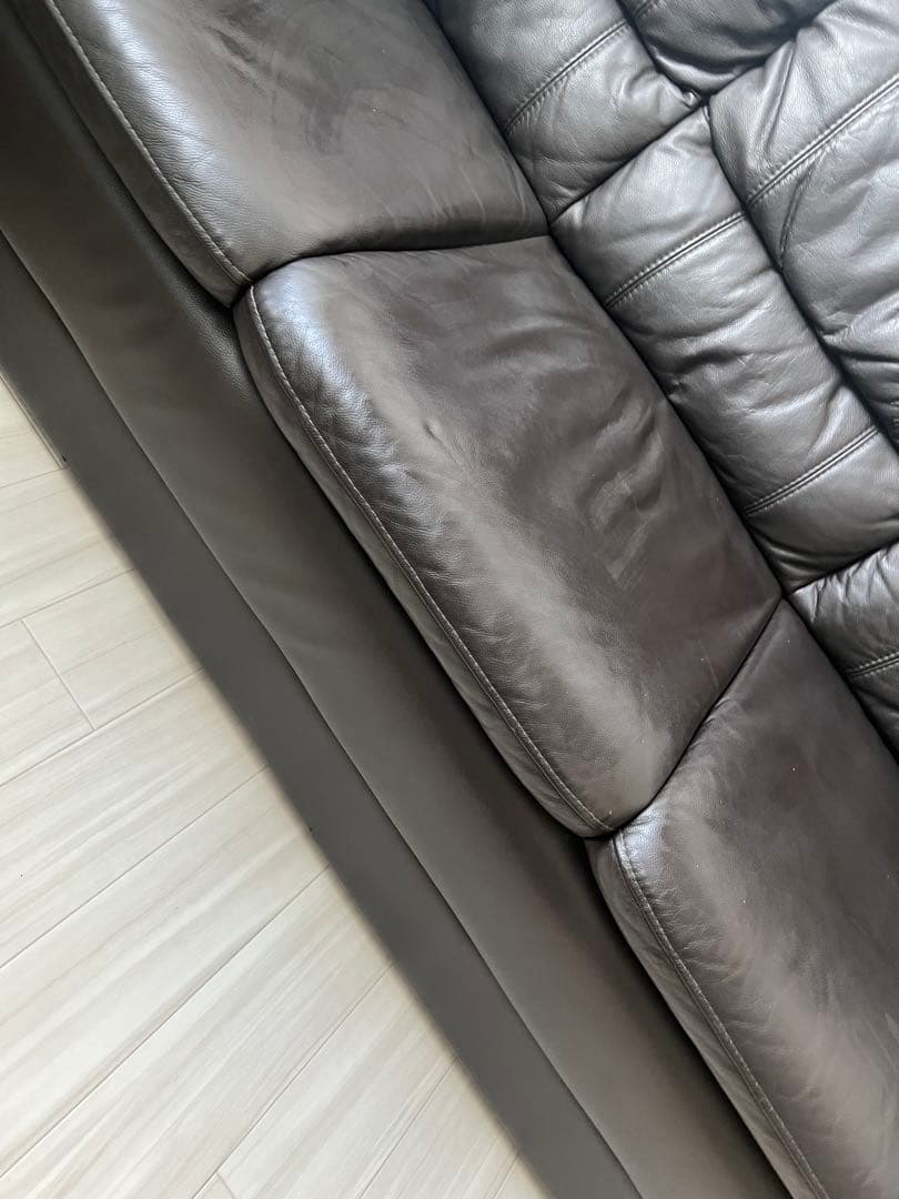 即日発送　ニトリ　三人掛けソファ　ブラック