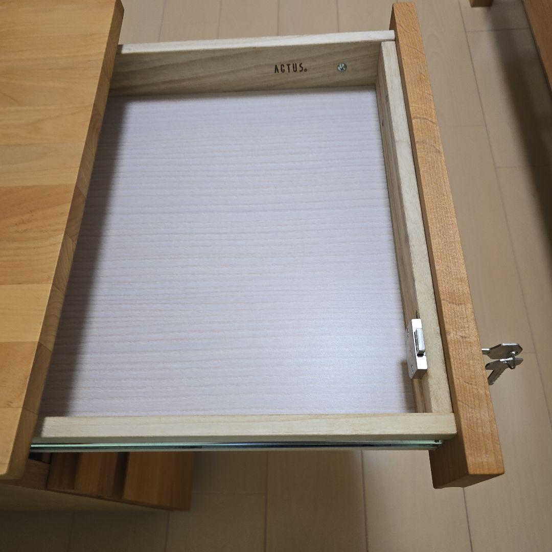 ACTUS　アクタス　PIZZI　学習机　デスクチェスト　ブックシェルフ　3点