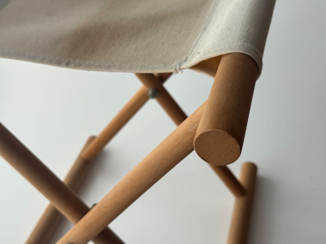 帆布座面 折りたたみ椅子 フォールディングチェア 古道具 アンティーク スツール