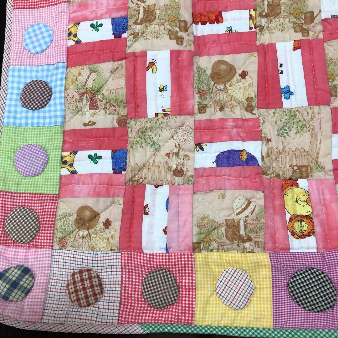 パッチワークキルト　タペストリー  プレイマット　ベビーキルト