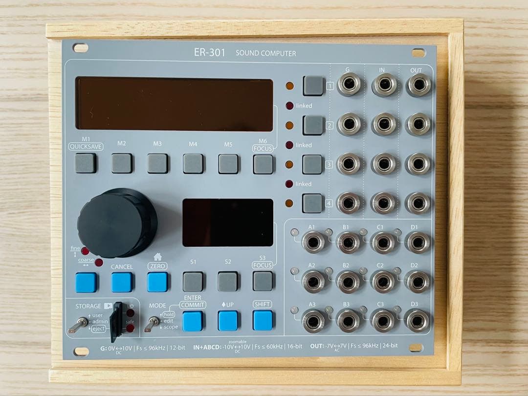 Orthogonal Devices ER-301 rev.10モジュラーシンセ ER-301 black panel – Mörk Modules