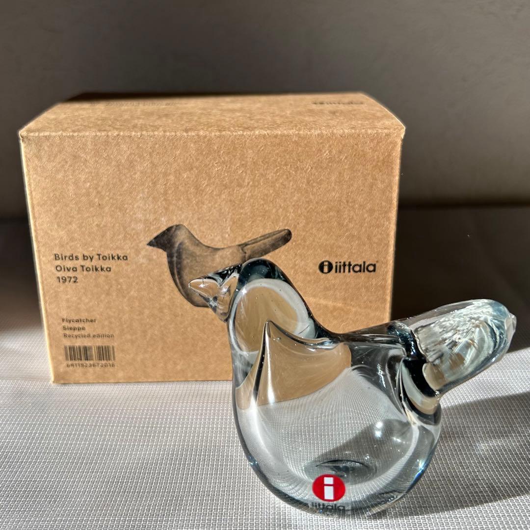 オイバ・トイッカ ガラスの鳥 シエッポ Sieppo クリア