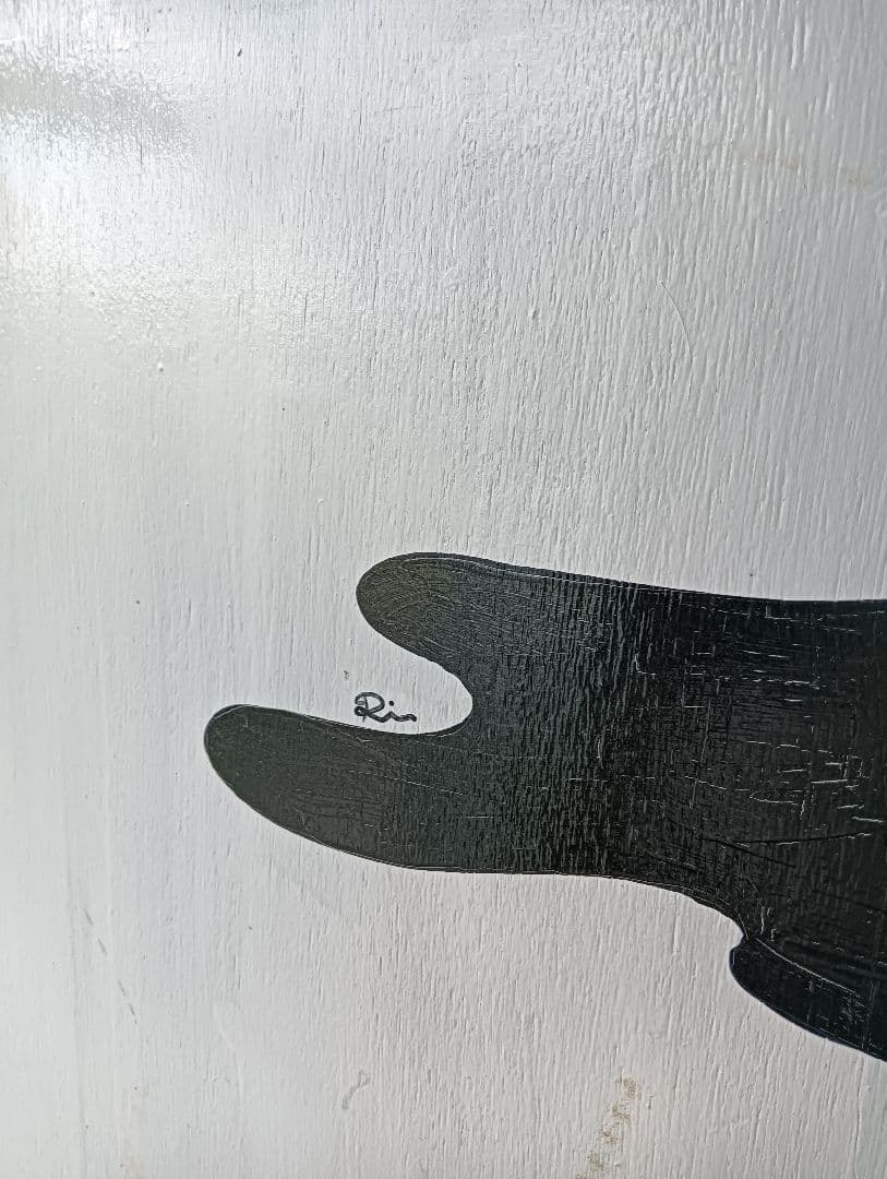 木製　モノクロ　シェルフ　1点物　猫足