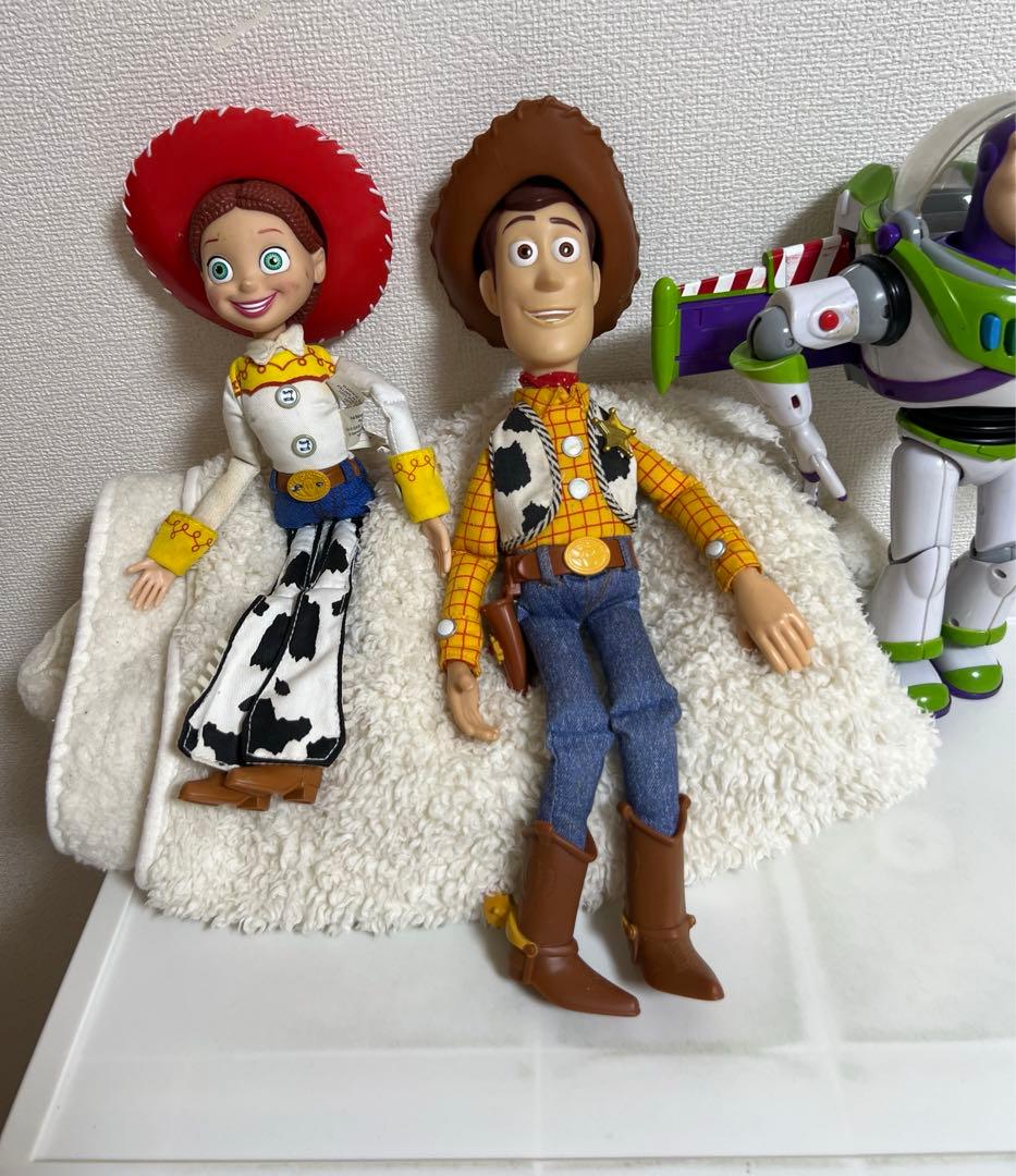 トイストーリー、トーキングフィギュア、ウッディー、ジェシー、ポテトヘッド、バズ