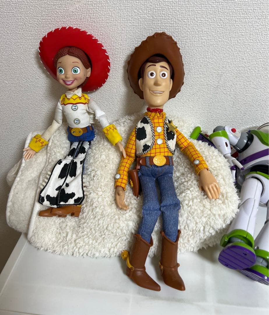 トイストーリー、トーキングフィギュア、ウッディー、ジェシー、ポテトヘッド、バズ