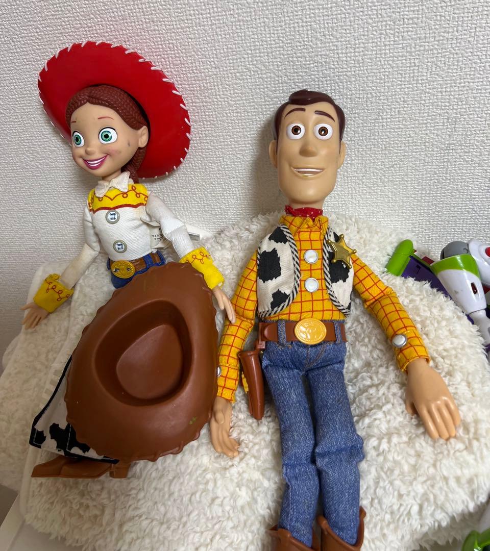 トイストーリー、トーキングフィギュア、ウッディー、ジェシー、ポテトヘッド、バズ