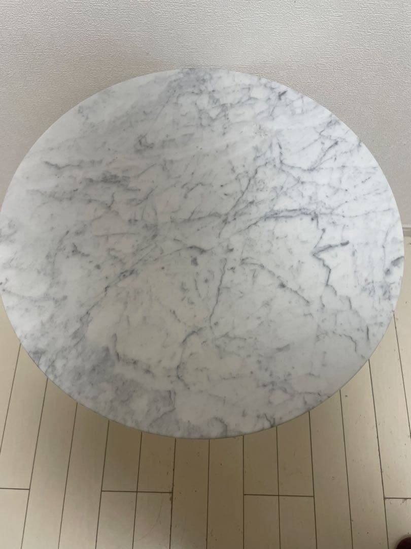 本物の大理石スワン型　サイドテーブル