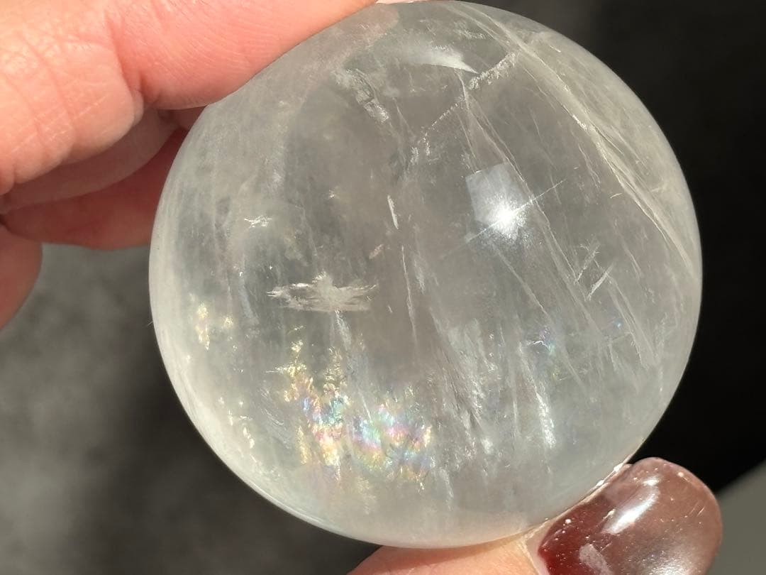 《カラーレスフローライト＊高品質の爆虹スフィア》