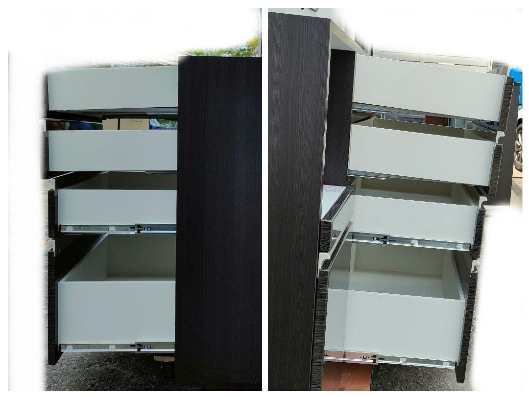 そば62 NITORIキッチンボード Nポスティア120KB BKニトリ