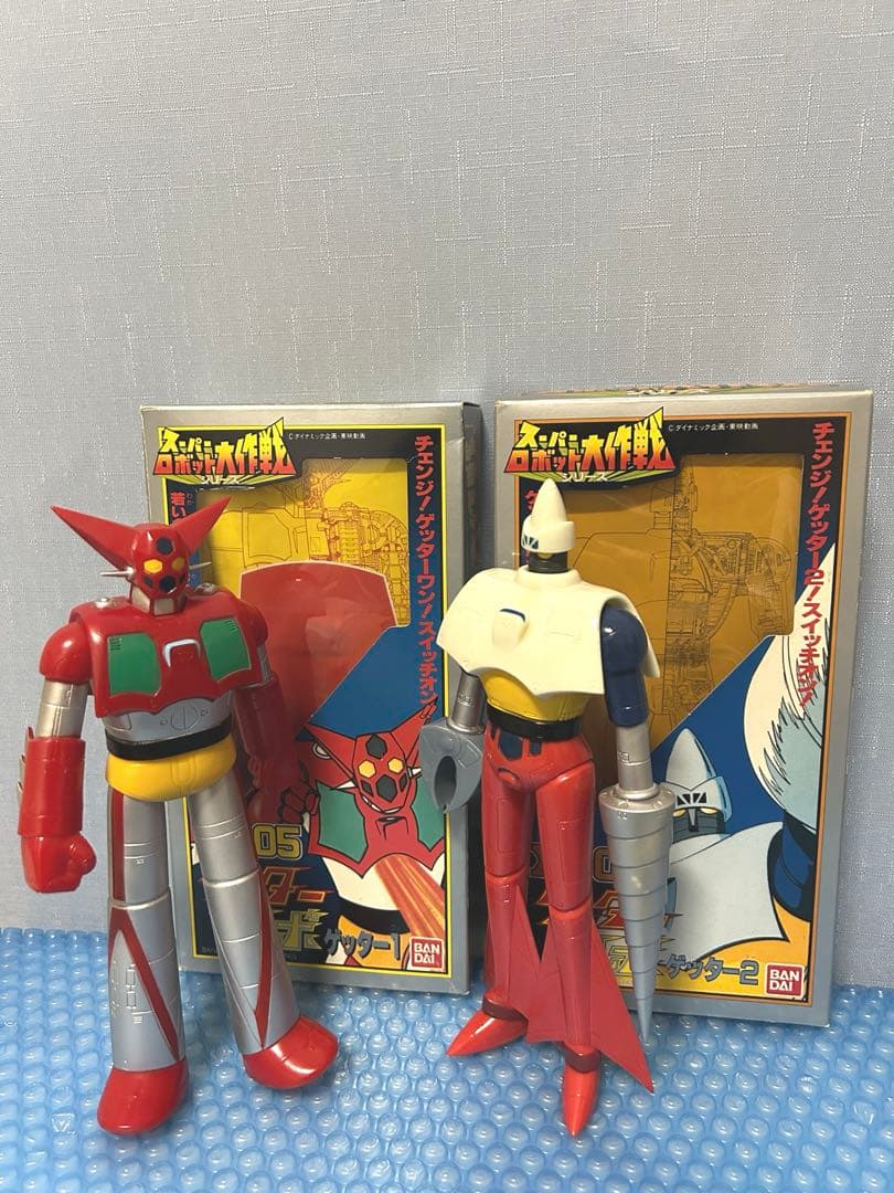『ゲッター１・ゲッター２』ソフビ 2体BANDAI スーパーロボット大作戦