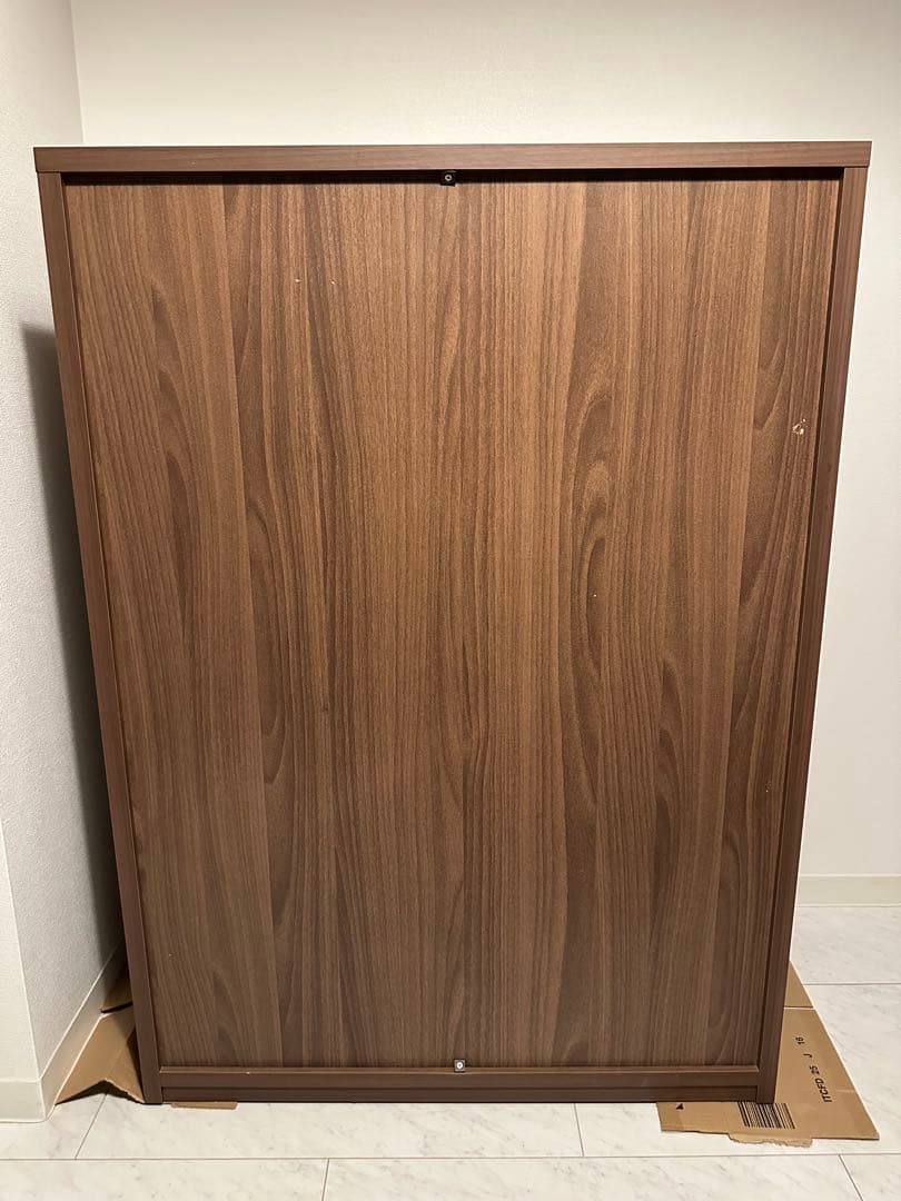 木製棚 80x111x38cm ダークブラウン オーダーメイド品