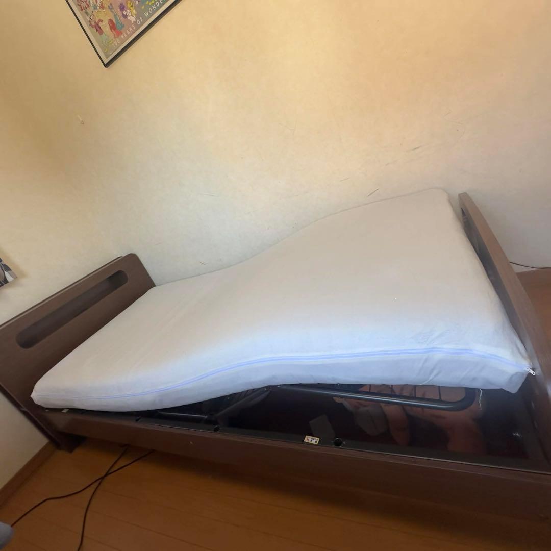 木製リクライニング介護用ベッド