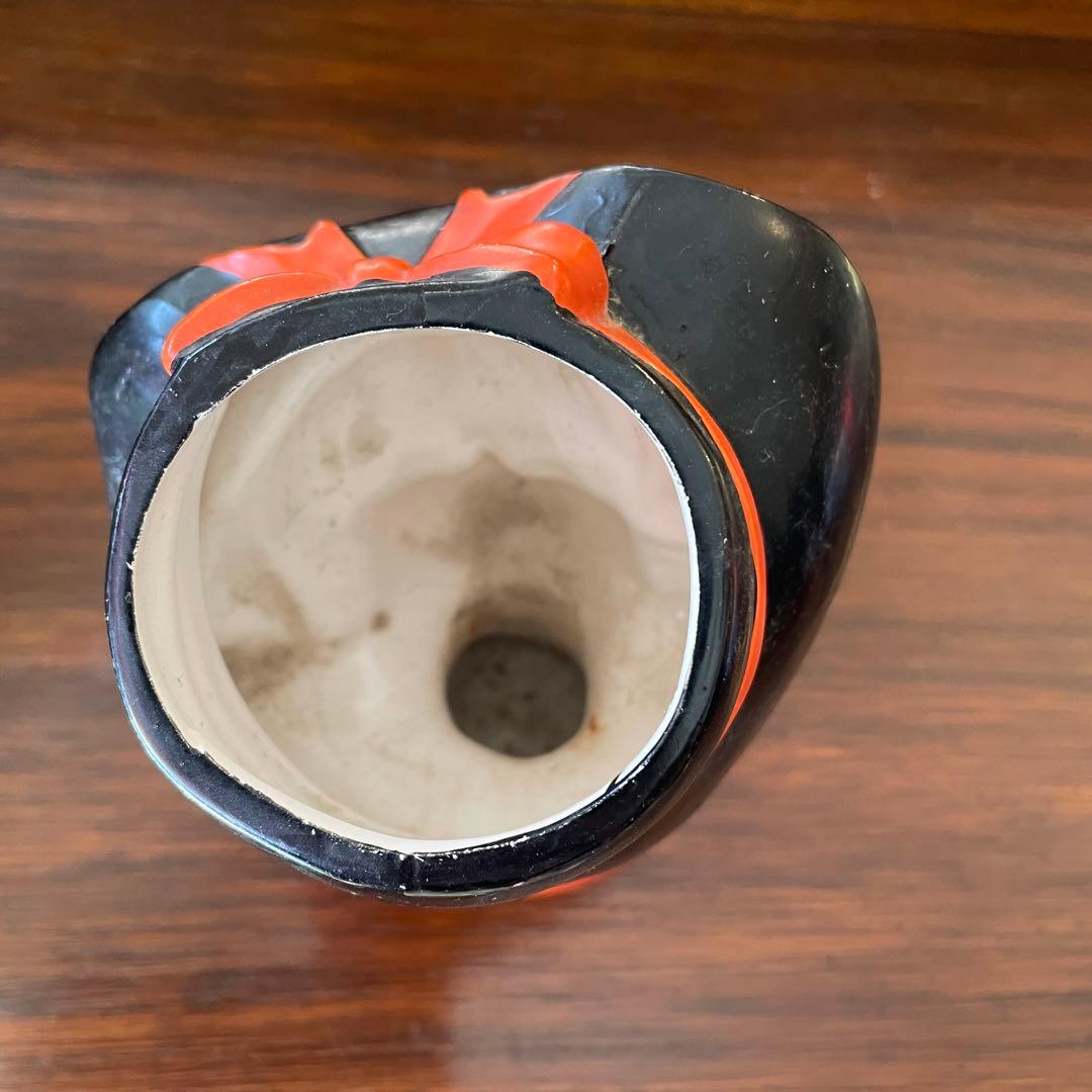 希少品！50s貴婦人の花瓶　陶器女性の置物　アメリカアンティークJapan輸出品