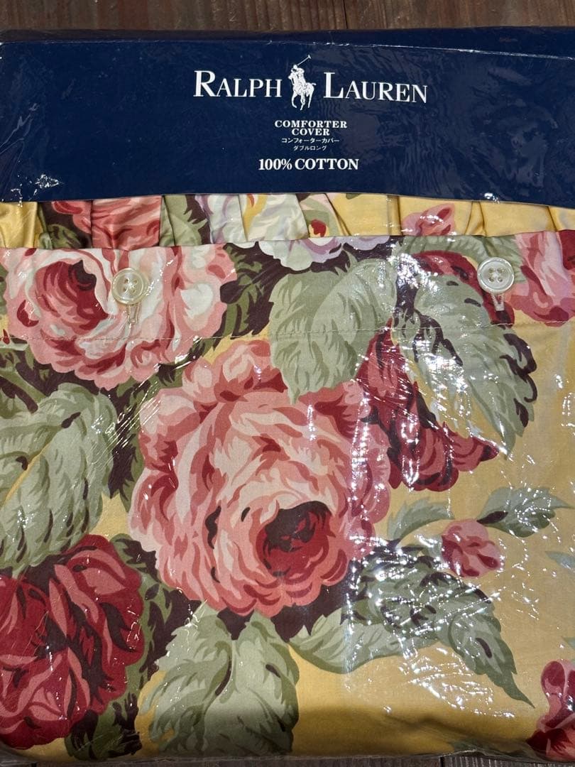 未使用　Ralph Lauren ダブル コンフォーターカバー＆ピローシャム2枚