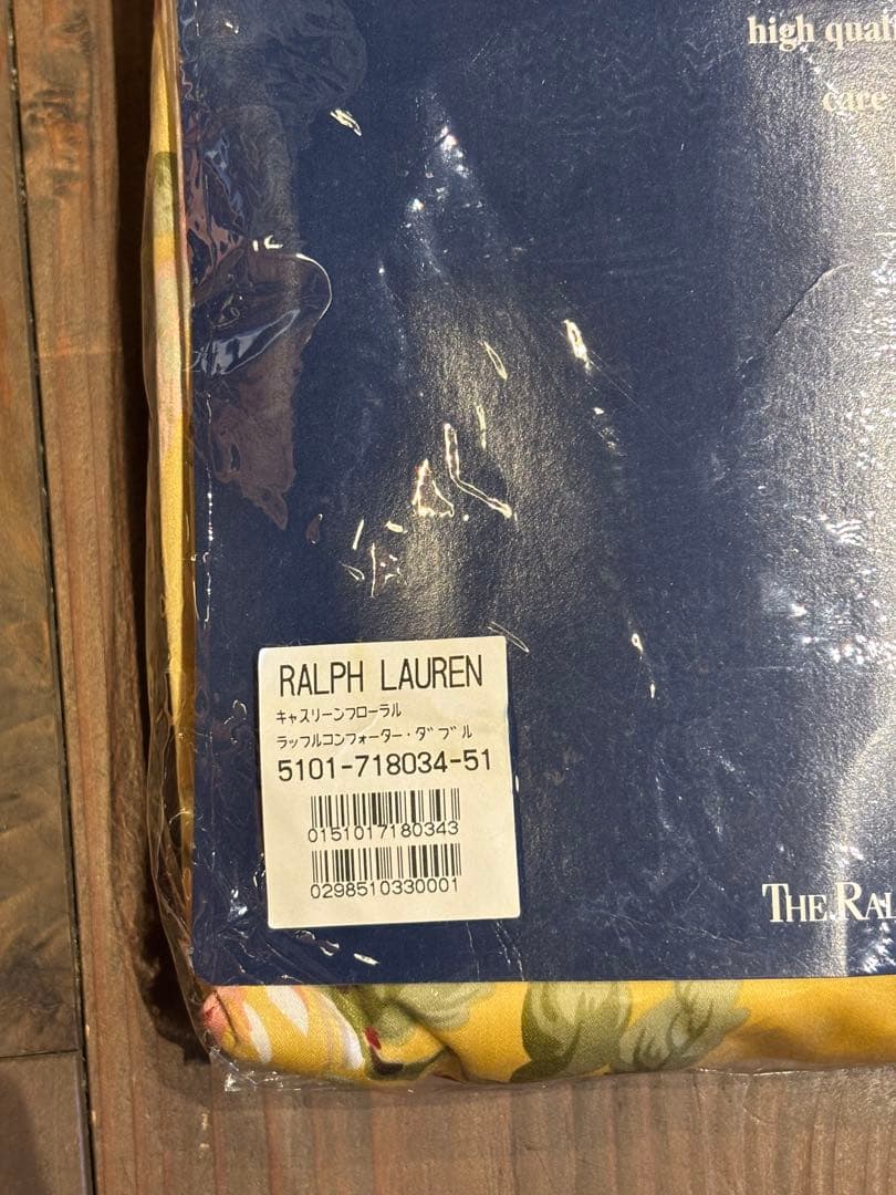 未使用　Ralph Lauren ダブル コンフォーターカバー＆ピローシャム2枚