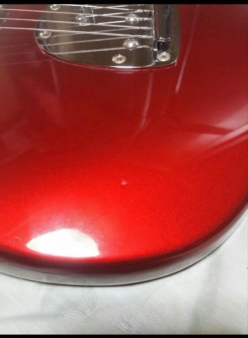 けいおん 中野梓モデル ムスタング エレキギター 赤 ボディ - メルカリ