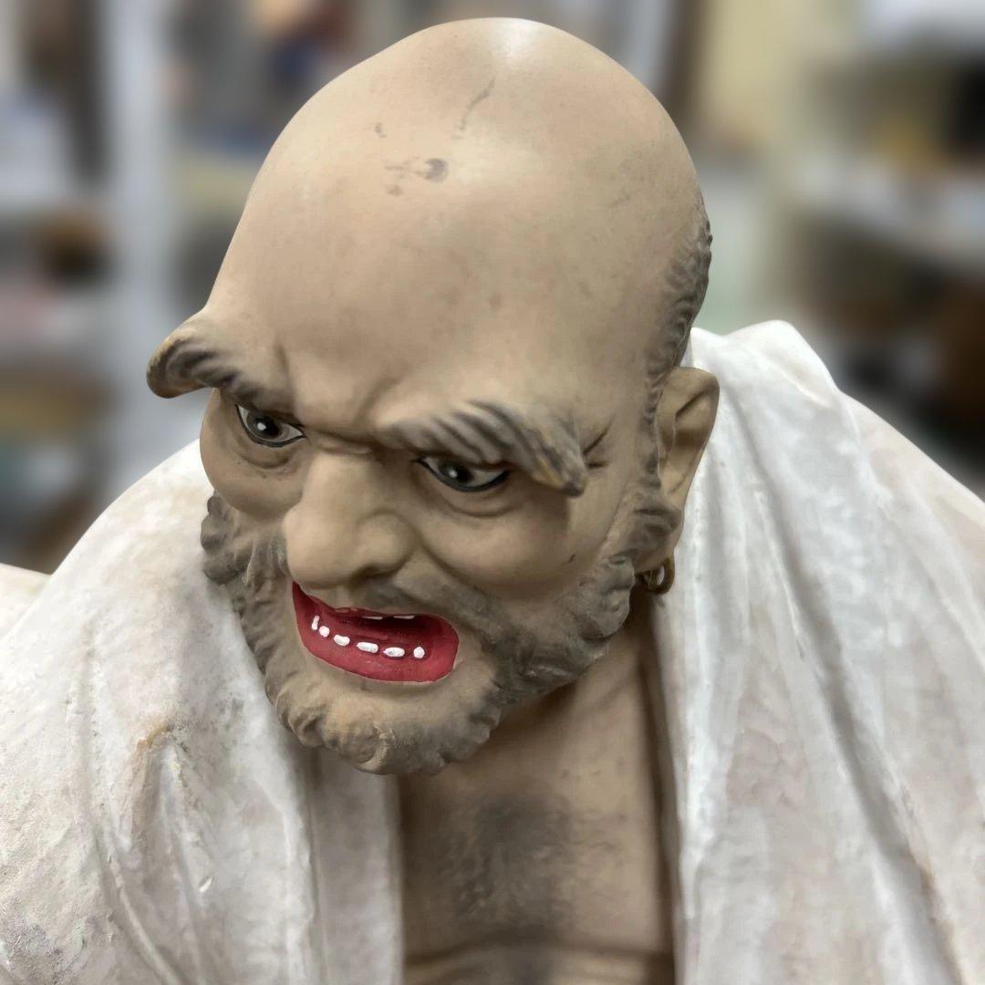 時代物 無形文化財 博多人形　師中村衍涯作　達磨『喝』　置物