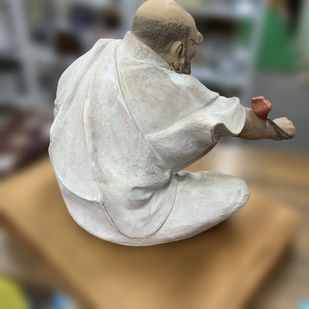 時代物 無形文化財 博多人形　師中村衍涯作　達磨『喝』　置物