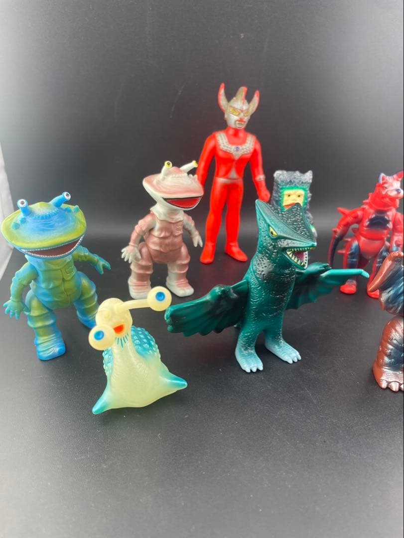 【中古品】まとめ売り　10点　新ブルマァク魂　全長約9cm メルサン　円谷