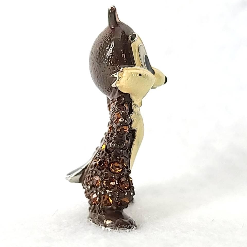 ◆良品◆ディズニー　アリバスブラザーズ　チップ　スワロフスキー　置物