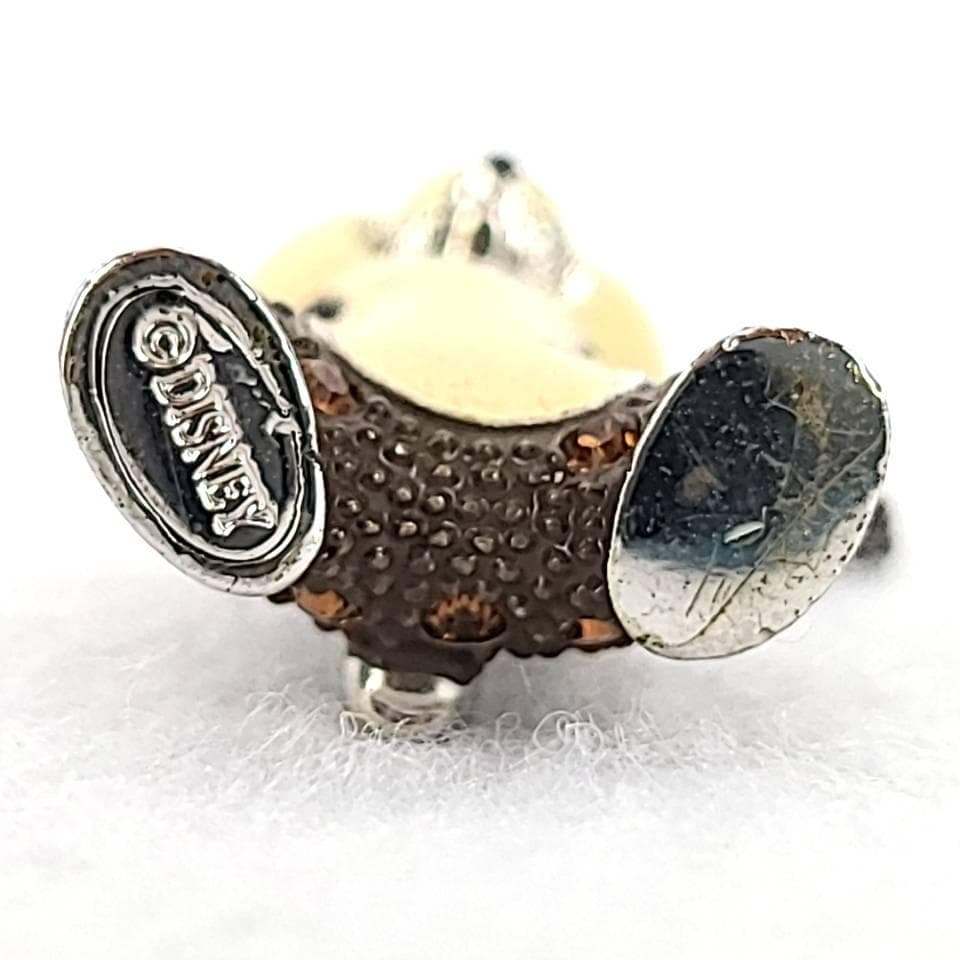 ◆良品◆ディズニー　アリバスブラザーズ　チップ　スワロフスキー　置物