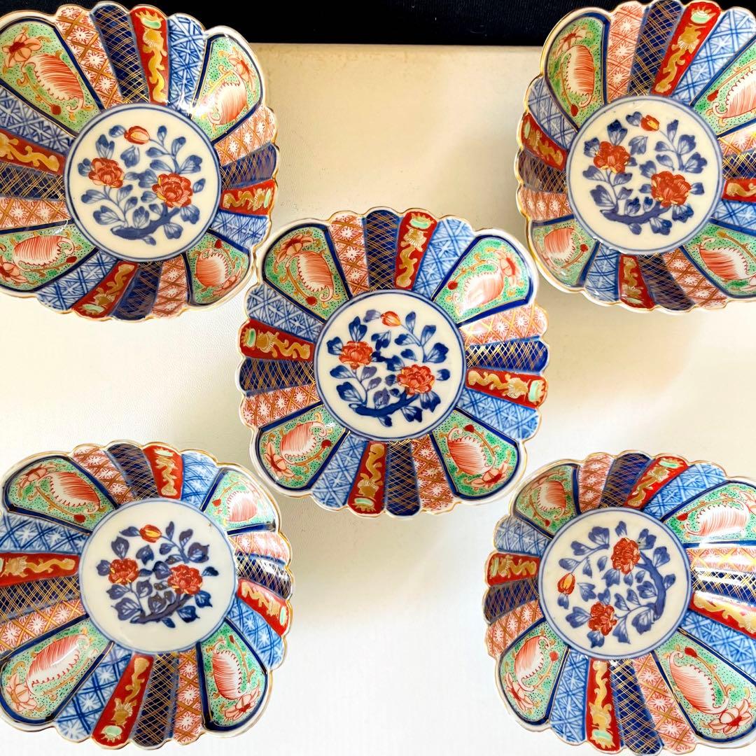 大明萬暦年製　フリル　四角鉢