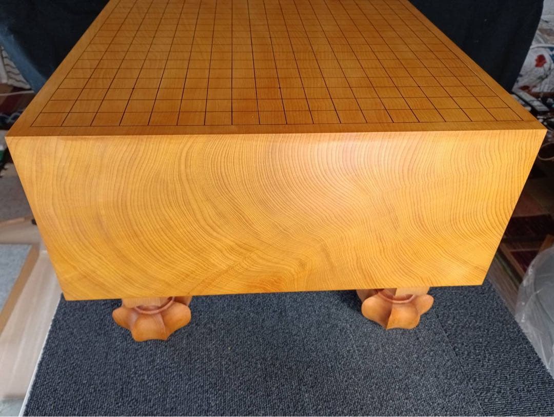 本榧碁盤柾目6寸1分　未使用品