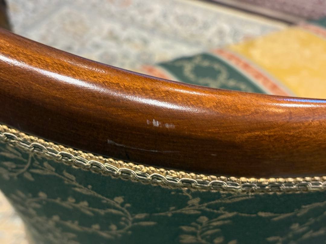 クラシック 2人掛けソファ 2Pソファ 猫脚 アンティーク ヴィンテージ nY