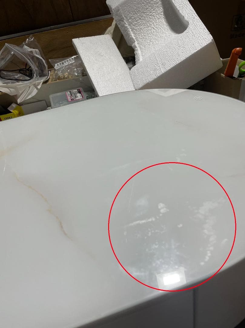 モダン ホワイト ドレッサー 訳あり品 J201-100-49 デスクのみ