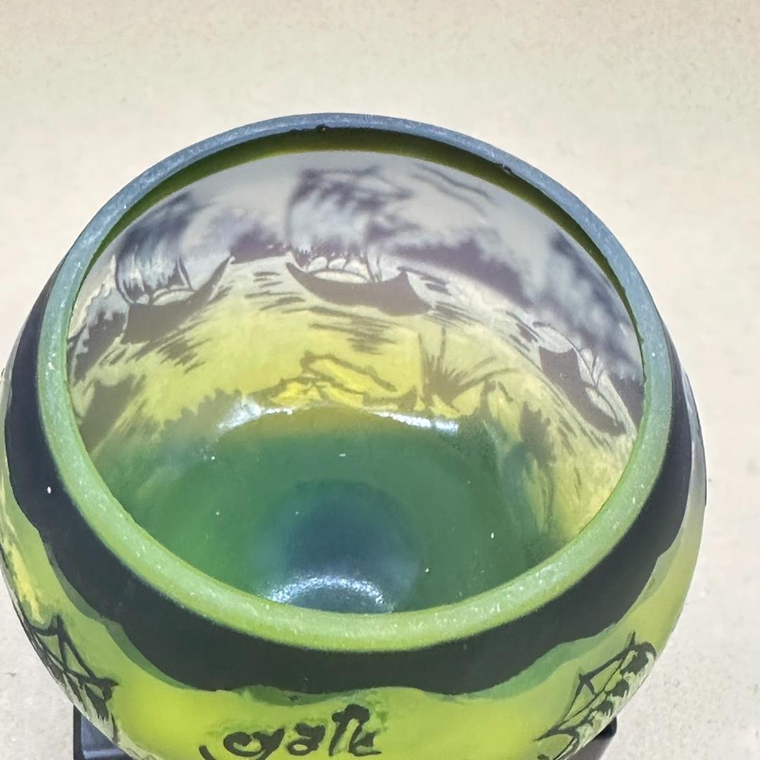 エミールガレ ボンボニエール カメオ彫り 被せガラス 高さ8cm - メルカリ